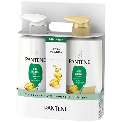 パンテーン エアリー ふんわりケア 細い・ぺたんこ髪に シャンプーポンプ 400ml +トリートメントポンプ 400g [セット買い]