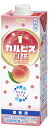 アサヒ飲料 「カルピス」 白桃Lパック 紙容器 1000ml ×6本