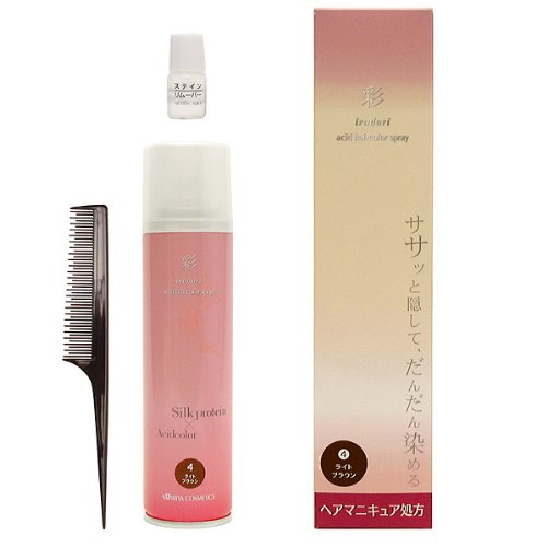 PAM イリヤ 酸性ヘアカラースプレー彩 120g3 Nブラウン/黒茶