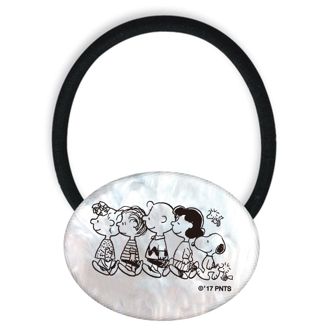 ピーナッツ ヘアポニー オーバル 行進 パール ホワイト SNAC2095R