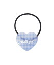 ギンガムヘアエラスティック GINGHAM HEART HAIR ELASTIC ヘアゴム ヘアアクセ ブレス