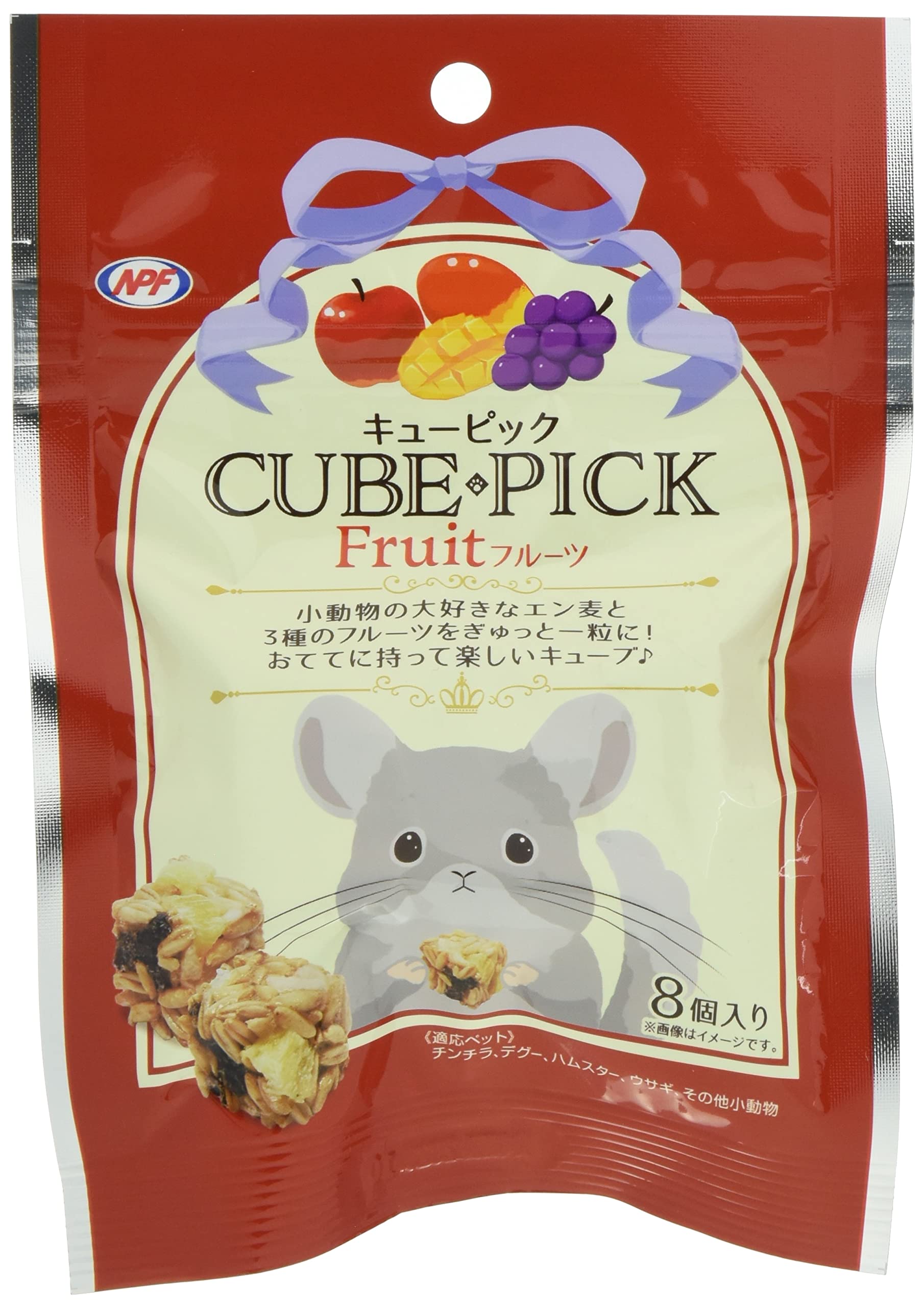 NPF ナチュラルペットフーズ キューピック フルーツ8個 赤