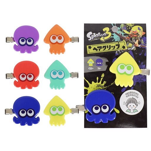 サンアート スプラトゥーン3 前髪クリップ イカオレンジ×タコパープル SPT-1173 サンアート スプラトゥーン3 前髪クリップ イカオレンジ×タコパープル SPT-1173