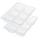 レック(LEC) 日本製 離乳食 フリージングトレー L (50ml・6ブロック× 2枚入) 電子レンジOK 食洗機OK A00117