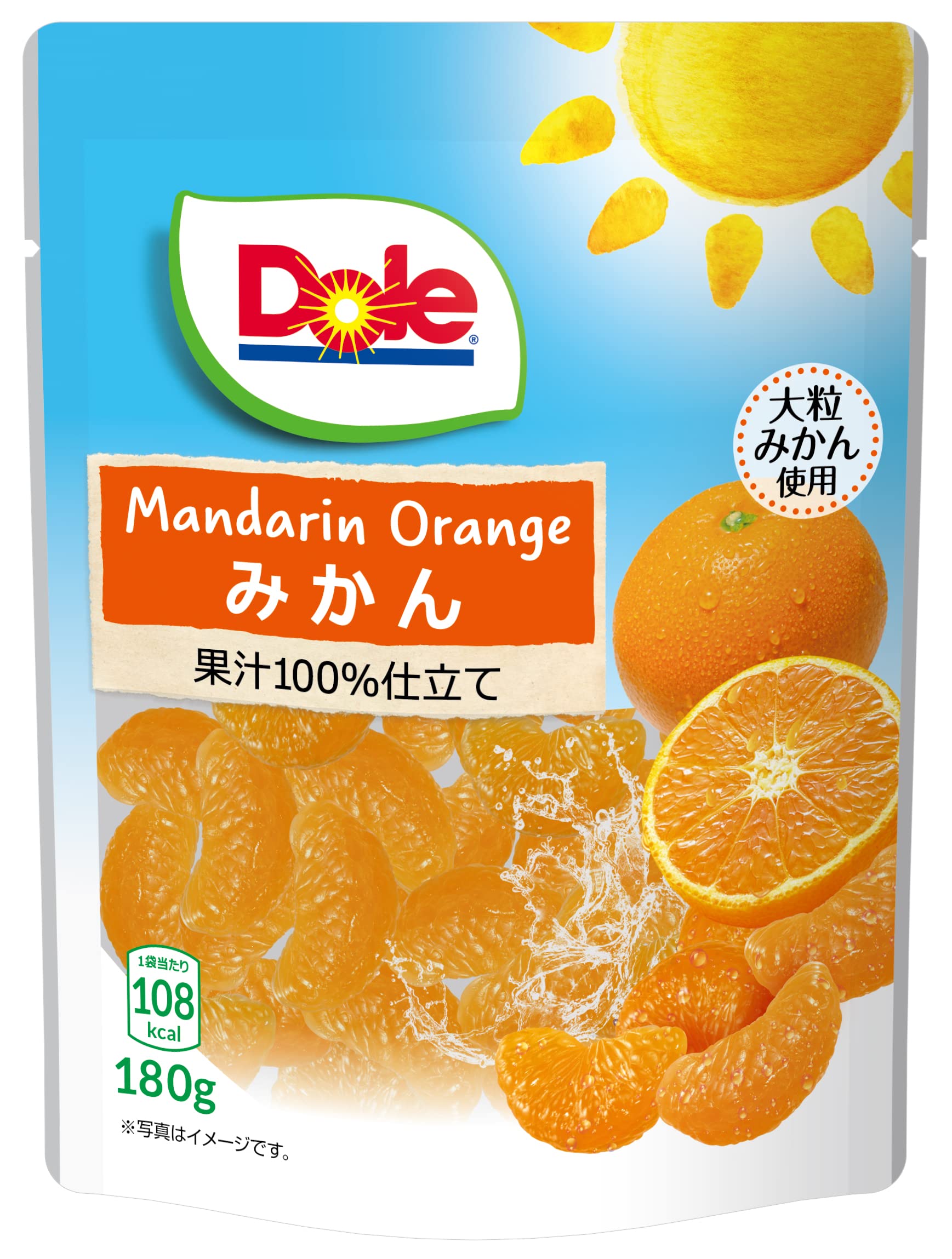 Dole(ドール) フルーツパウチ みかん 180g ×6個 ヨーグルト グラノーラ パイン 果物 フルーツポンチ ギフト デザート シリアル 間食 おやつ 朝食のサムネイル