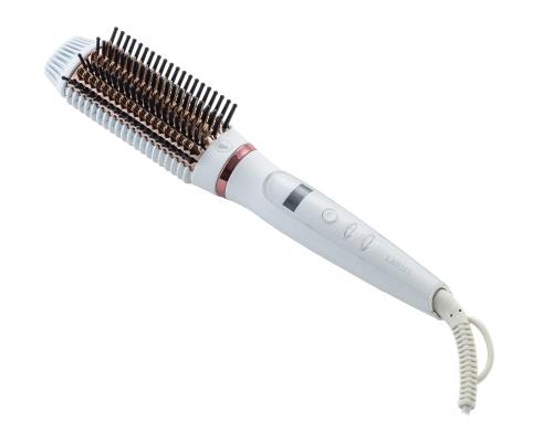 LAVIEL ヘアアイロン ブラシアイロン 海外対応 マイナスイオン 温度調節11段階 MAX200℃ ヘアケア 30分..