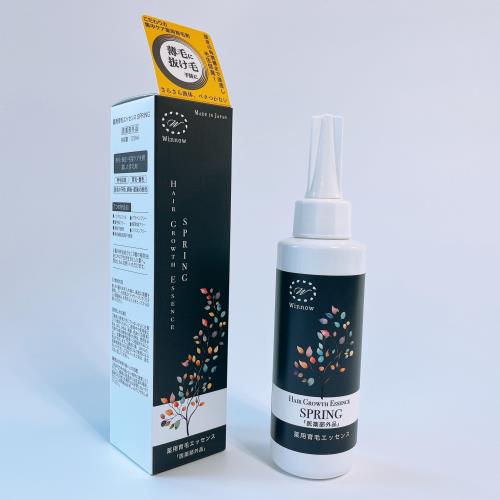 育毛剤 医薬部外品 抜け毛 薄毛 育毛 発毛促進 頭皮に優しい 7つ無添加 低刺激性 [薬用育毛エッセンス SPRING 120ml ] サラサラ液体 ノズルタイプ 男性用 女性用 12種ボタニカル成分 Winnow 国産