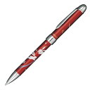 セーラー万年筆 多機能ペン 2色+シャープ 優美蒔絵 うさぎ レッド 16-0332-230