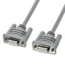 サンワサプライ RS-232Cケーブル(クロス) 5m ライトグレー KRS-403XF-5K2(2)