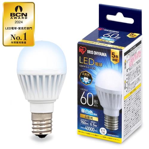 E17ꥹ LEDŵ 60W  ľ17mm ۸ ̩Ĵб LDA7N-G-E17-6T6