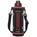 アイリスオーヤマ 水筒 子供 スポーツボトル 1500ml 1.5L レッド 真空断熱層で冷たさキープ6時間! 片手でワンタッチオープン直飲み 持ち運びやすいストラップ付 氷をそのまま入れられる 部活や運動に 少ないパーツでお手入れラクラク スポーツジャグ 持ち運び便利 マグボトル