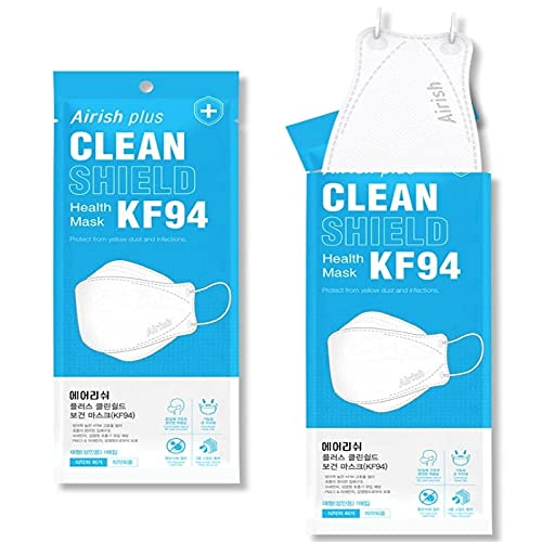 50枚 Airish Plus CLEAN SHIELD KF94 正規品 防疫マスク プレミアムマスク ウイルス飛沫 PM2.5個包装 感染 予防 医療部外品MASK [並行輸入品] (50)
