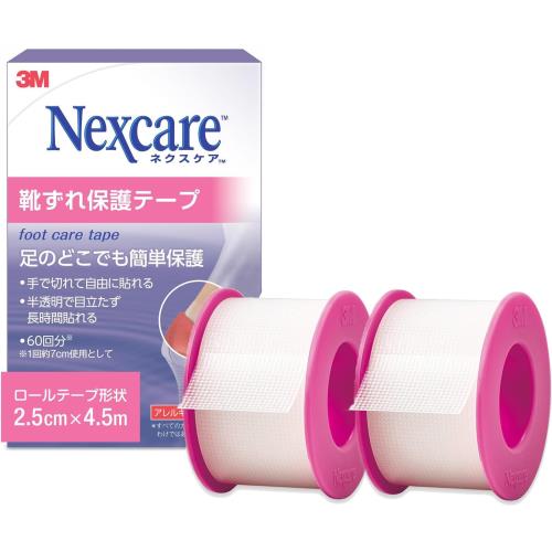 3M ネクスケア 靴ずれ保護テープ 4.5M 靴擦れ防止 テープ 2個パック FPT-05JN-2P