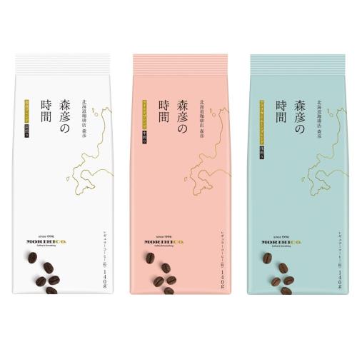 AGF 森彦の時間 レギュラーコーヒー 粉 飲み比べセット 140g×3種 浅煎り 中煎り 深煎り アソートセット..
