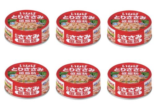 いなば とりささみフレーク低脂肪 6缶セット