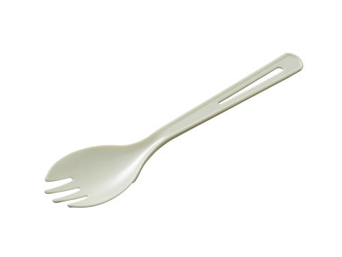 中央化学 プラ削減 軽量化フォーク付スプーン150(L) 単袋入 500本入小箱入