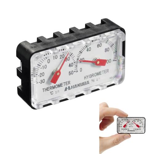 ハクバ HAKUBA アナログ温湿度計 超小型温湿度計 卓上サイズ ショーケースや車内、楽器ケースなどに 日本製 4977187329834 AMKMCUCTHM