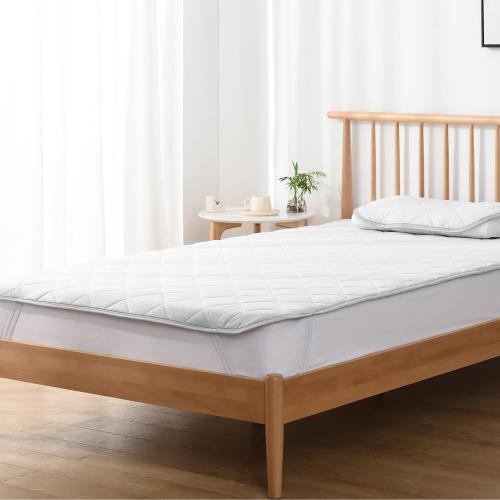 クモリ(Kumori) ひんやり 敷きパッド 接触冷感 ベッドパッド 速乾タイプ 冷感 マット シーツ 夏用 クールパッド 洗える 敷パッド 抗菌・防臭・防ダニ (ダブル・140X200cm グレー)