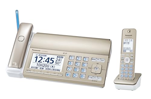 正規品パナソニック デジタル コードレス FAX KX-PD750DL-N子機1台付き 迷惑電話相談機能搭載 「温度・湿度アラーム」搭載 見てから印刷機能 シャンパンゴールド優良 防犯 電話機 推奨品 elimino-10203351 eli-mino ゆらぎ薬局 パッケージ画像
