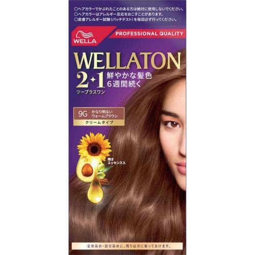 Wella ウエラトーン 2+1 白髪染め クリームタイプ 9G かなり明るいウォームブラウン 鮮やかな髪色6週間続く 医薬部外品 Wella ウエラトーン 2+1 白髪染め クリームタイプ 9G かなり明るいウォームブラウン 鮮やかな髪色6週間続く 医薬部外品