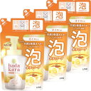hadakara(ハダカラ) ボディソープ 泡 ローズガーデンの香り 詰め替え 420ml×3個 オイルインタイプ泡ボディーソープ リッチローズ 420ミリリットル (x 3)