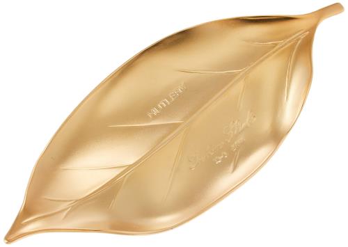 佐藤金属興業 SALUS 葉っぱ箸置き ツヤ消しゴールド 日本製