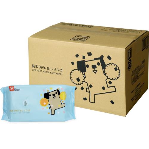 Rakuten - 純水99% おしりふき 「ポチ」 80枚入×20個 (1600枚)