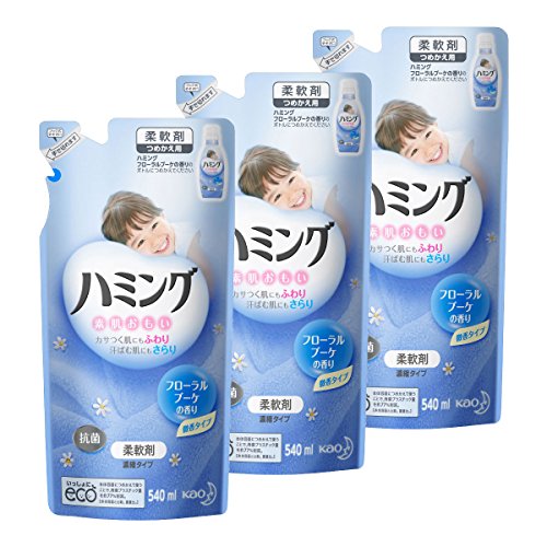 まとめ買いハミング 柔軟剤 フローラルブーケの香り 詰替用 540ml×3個 まとめ買いハミング 柔軟剤 フローラルブーケの香り 詰替用 540ml×3個