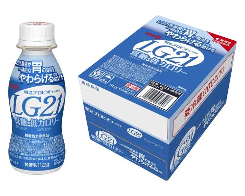 明治プロビオヨーグルトLG21 ドリンクタイプ低糖・低カロリー 112g×12本 胃で働く乳酸菌