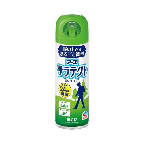 サラテクト 服の上からサラテクト 虫よけスプレー 200ml 衣類 虫除けスプレー 肌 蚊 ブヨ トコジラミ 忌避 キャンプ アウトドア