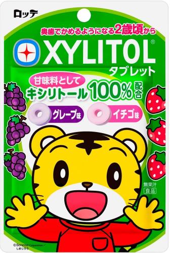 ロッテ しまじろう キシリトールタブレット(グレープ、イチゴ)30g ×10袋