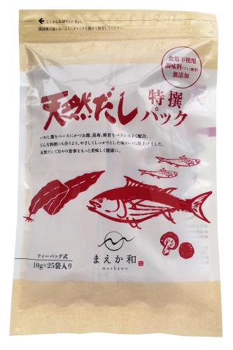 マエカワテイスト うす味 天然だしパック 特撰 10g×25P