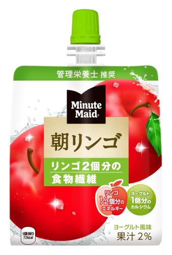 原材料:砂糖（国内製造）、食物繊維、りんご果汁、脱脂粉乳、発酵乳、寒天／乳酸Ca、増粘多糖類（大豆由来）、香料、酸味料、酸化防止剤（V.C）、 甘味料（スクラロース） 1袋180gあたりエネルギー 72kcal、たんぱく質 0.7g、脂質 0g、炭水化物 23.4g（糖質 15.1g 食物繊維 8.3g）、食塩相当量 0.06g、カルシウム 150mg アレルゲン情報:乳、りんご、大豆 内容量:180g×24個 カロリー:72kcal/1袋あたり
