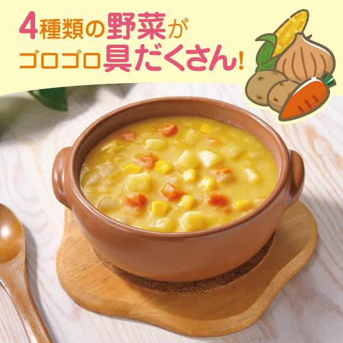 クレアおばさんの具だくさんコーンチャウダー 180g×5個 江崎グリコ (常温保存/非常食/備蓄/ローリングストック/レトルト/レンジ対応)