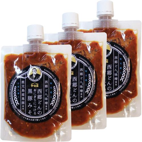 ヤマエ食品 西郷どんのおにぎりにつける黒豚みそ 180g ×3個 elimino-10133125 eli-mino ゆらぎ薬局 パッケージ画像
