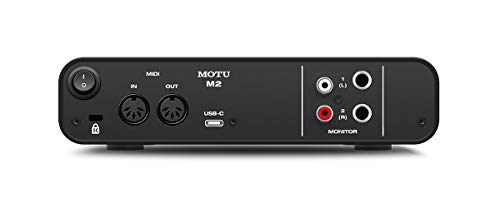 MOTU M2 2in 2out USBオーディオインターフェース 国内正規品 USB-DAC ゲーミング ...