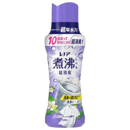 Rakuten - レノア 煮沸レベル超消臭 抗菌ビーズ 消臭＋洗濯槽の防カビ クリーンフレッシュの香り 本体 420mL
