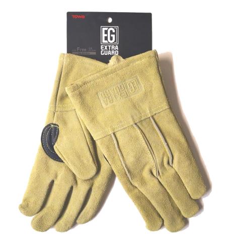 東和コーポレーション(Towa Corporation) EXTRAGUARD TAKIBI(SP) セミロングタイプ Fサイズ カーキベージュ 5本指タイプ EG-014