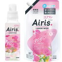 ソフラン エアリス まとめ買い AIRIS パティオ (さくらローズペタルの香り) 柔軟剤 本体 480ml+詰め替え 850ml