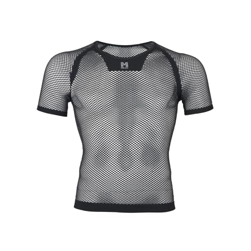 [ミレー] 登山用アンダーウェア ドライナミック メッシュ ショートスリーブ MIV01566 メンズ ブラック-ノワール(NEW LOGO) L-XL