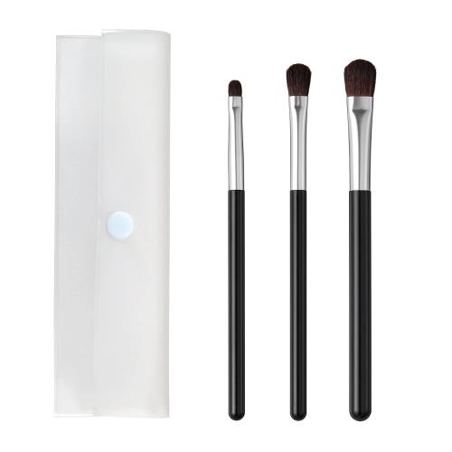 貝印 KAI cosmeup コスメアップ メイクブラシ アイシャドーブラシ 熊野筆 ケース付き 3本