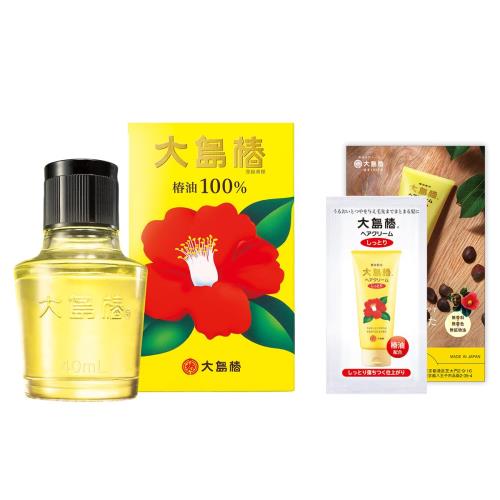 大島椿 40mL おまけ付 椿油100% ヘアオイル スタイリング剤 マルチオイル しっとり 肌 頭皮 全身 洗い..