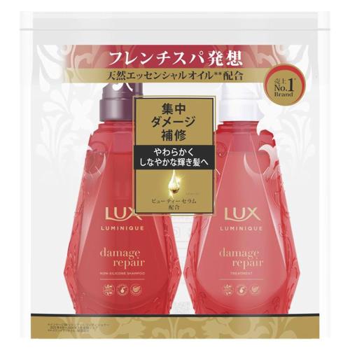 LUX(ラックス) ラックス ルミニーク ダメージリペア ポンプペア 450g+450g シャンプー ローズ、ピーチ