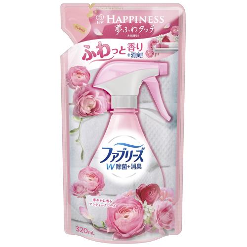 ファブリーズ with レノアハピネス W除菌 消臭スプレー 布用 アンティークローズフローラル 詰め替え 320mL