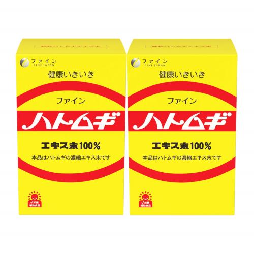ファイン(FINE JAPAN) ファイン ハトムギ ハトムギエキス末100% 計量スプーン付 145g 酵素分解処理製法 国内生産×2個セット