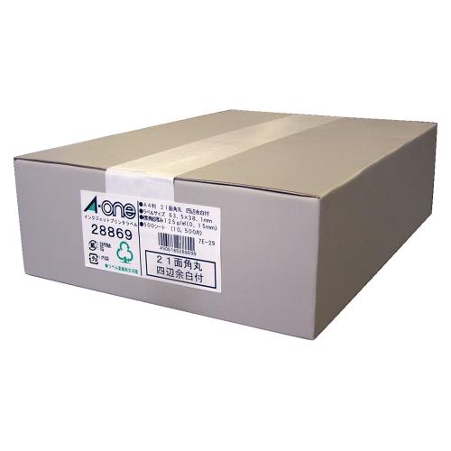 乐天商城 - エーワン ラベルシール インクジェット A4 21面 500シート 28869