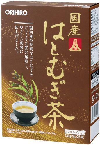 オリヒロ 国産はとむぎ茶100% 5g×26袋 ノンカフェイン ハラル認証 国産 はとむぎ