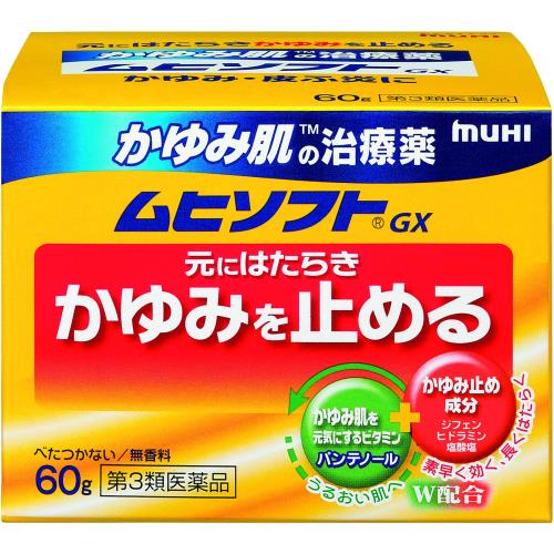 第3類医薬品かゆみ肌の治療薬 ムヒソフトGX 60g 第3類医薬品かゆみ肌の治療薬 ムヒソフトGX 60g