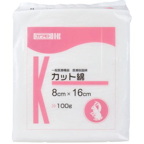 カワモト 川本産業 カット綿 100g 8cm×16cm 013-012120-00 カワモト 川本産業 カット綿 100g 8cm×16cm 013-012120-00