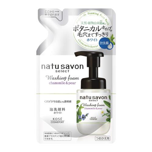まとめ買いKOSE コーセー ソフティモ ナチュサボン セレクト フォームウォッシュ (ホワイト) つめかえ×4個